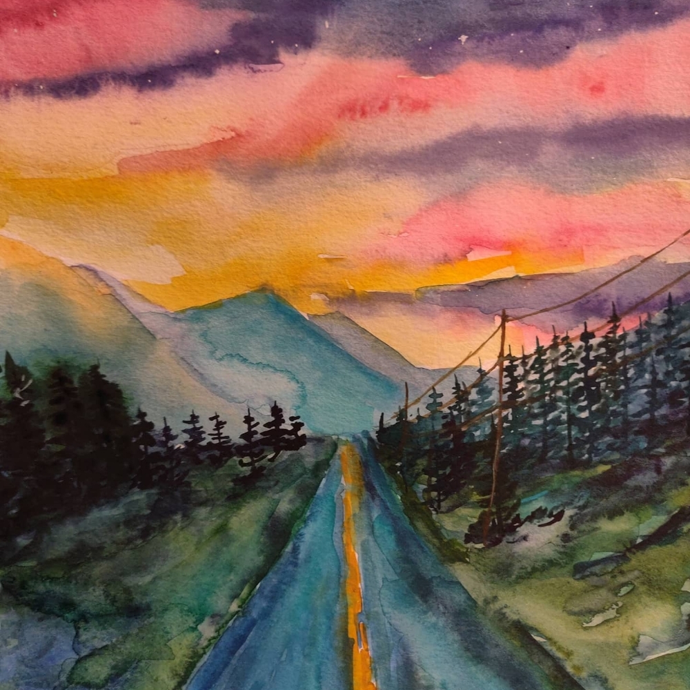 Northwest Watercolor Painting